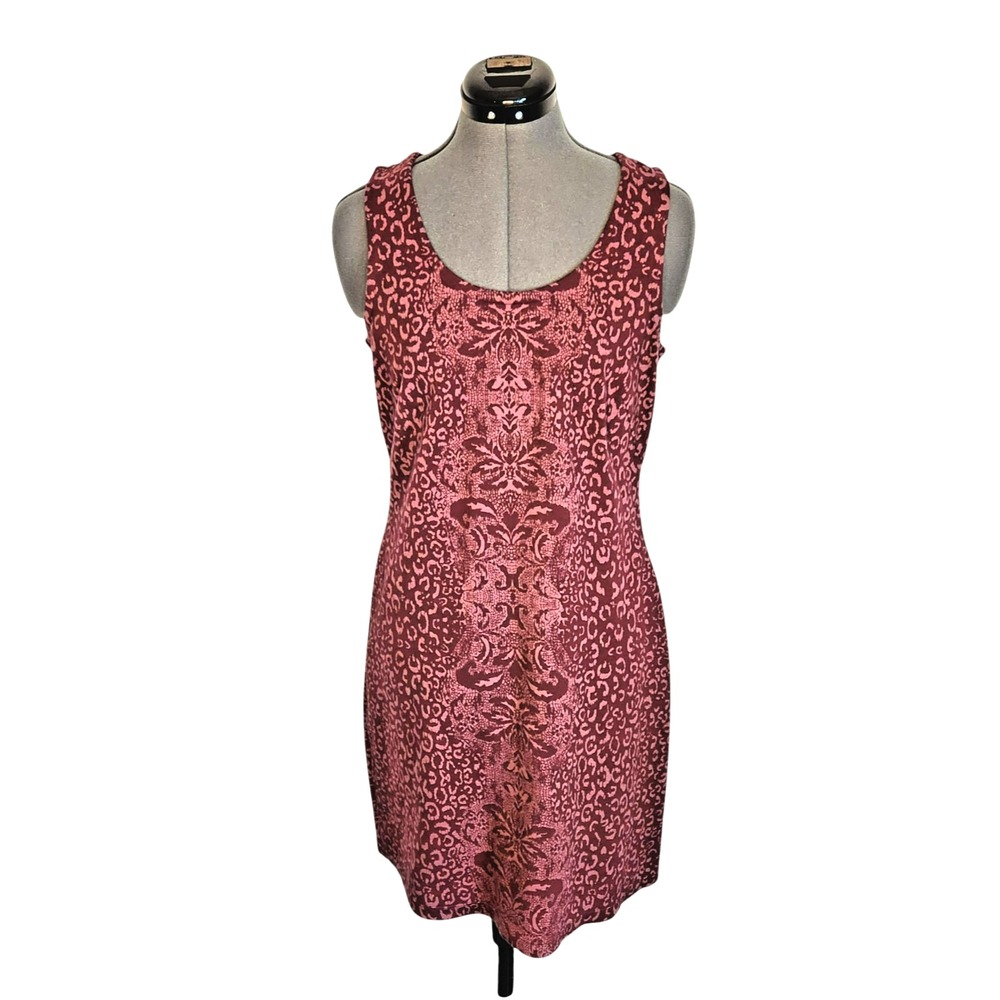 Athleta Shayla Tank Purple‎ Leopard Print Dress Size S